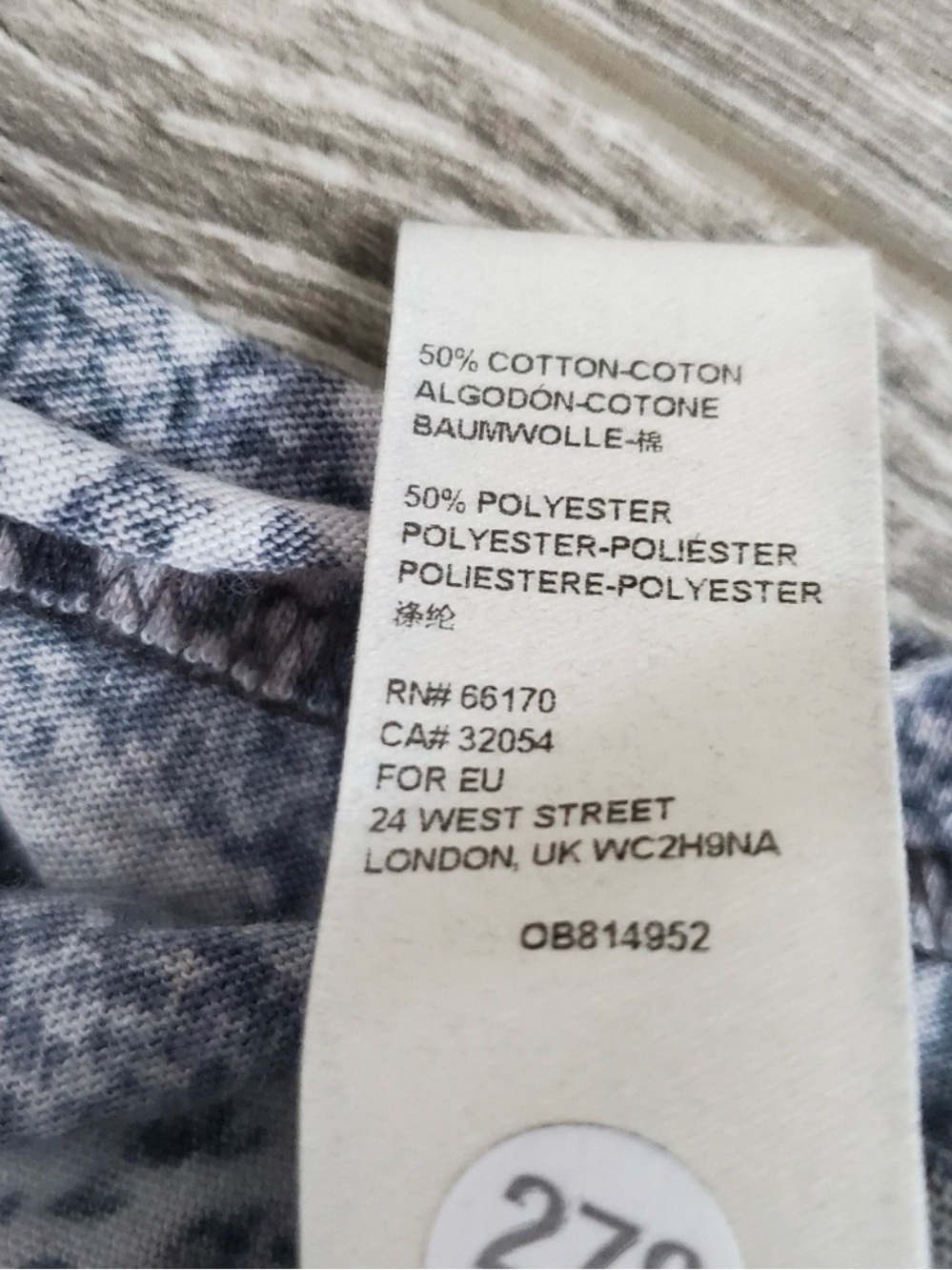 Free People Gray Snake-Print Short Sleeve Tee - Picture 8 of 8